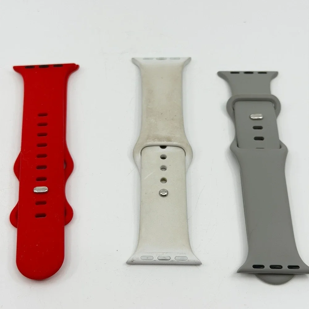 Lot of 6 Colorful Silicone Sport Watch Bands - Mixed Bundle